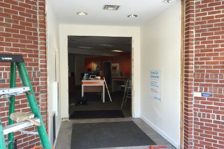 PNC Bank ATM lobby during remodel construction