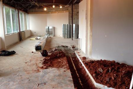 Freedom Clinic lobby before remodel
